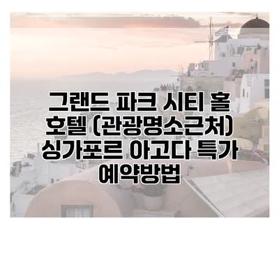 그랜드 파크 시티 홀 호텔 (관광명소근처) 싱가포르 아고다 특가 예약방법