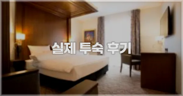 💬 실제 투숙 후기